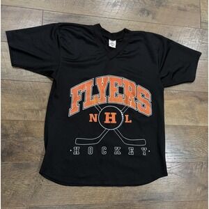 Vintage 90s Philadelphia Flyers Mesh Jersey No Name Black Medium NHL Made In USA